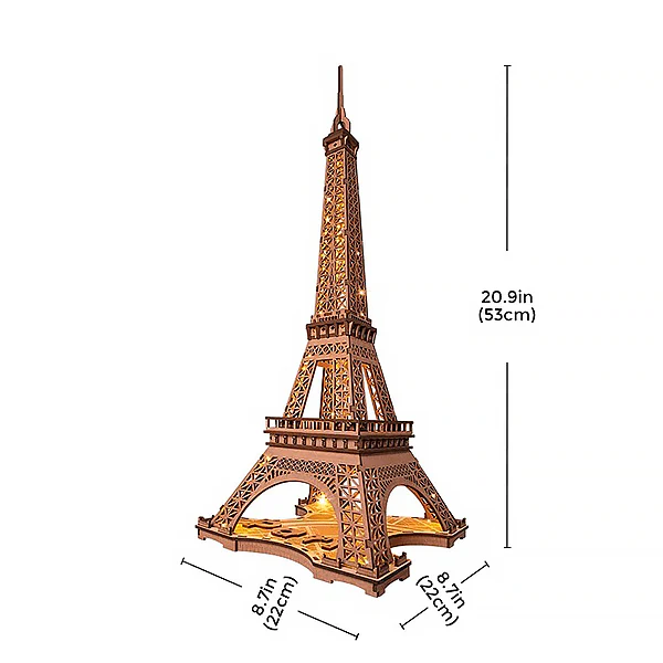 Rolife Night Of The Eiffel Towel - 3D Wooden Puzzle, 152pcs (TGL01) - Image 8