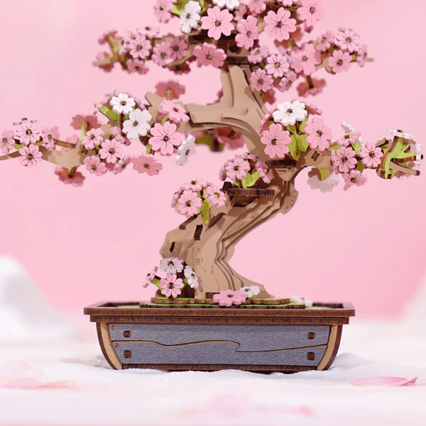 Rolife Sakura Bonsai - 3D Wooden Puzzle, 263pcs (TG415) - Image 4