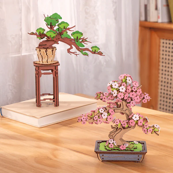 Rolife Sakura Bonsai - 3D Wooden Puzzle, 263pcs (TG415) - Image 5
