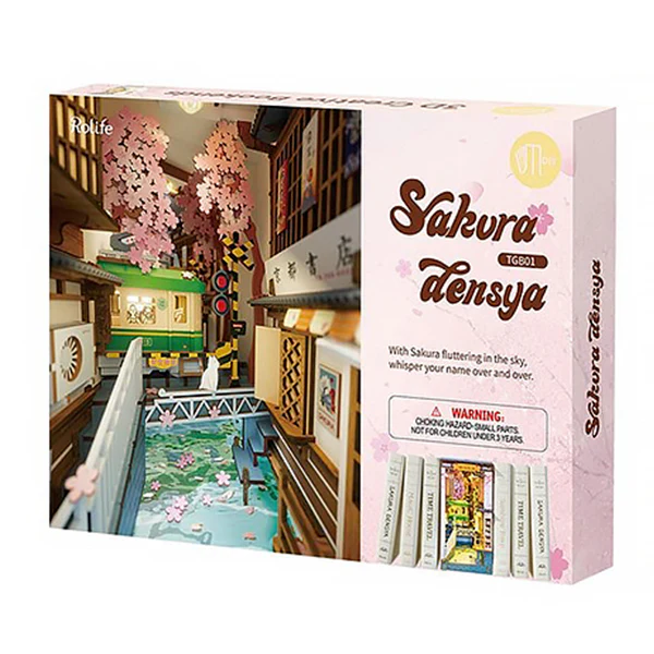 Rolife Sakura Densya - DIY Book Nook, 340 pcs (TGB01) - Image 5