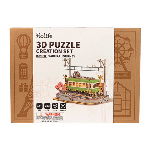 Rolife Sakura Journey - 3D Wooden Puzzle, 223pcs (TGS02-B) - Image 11