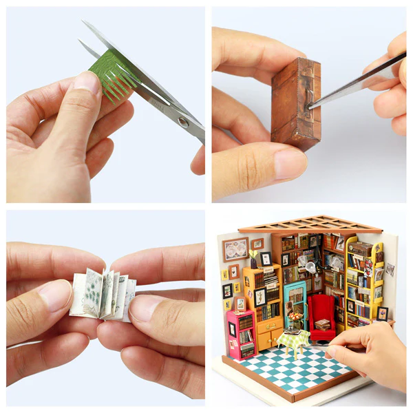 Rolife Sam's Study - Maison Miniature, 221pcs (DG102-A) - Image 10