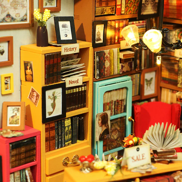 Rolife Sam's Study - Maison Miniature, 221pcs (DG102-A) - Image 4
