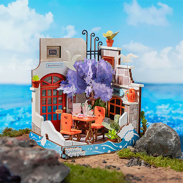 Rolife Sea Holiday Restaurant - Maison Miniature, 124pcs (DS039) - Image 2