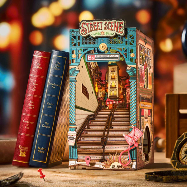 Rolife Street Scene - Diy Book Nook, 196pcs (TGB13) - Image 2