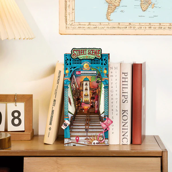 Rolife Street Scene - Diy Book Nook, 196pcs (TGB13) - Image 3