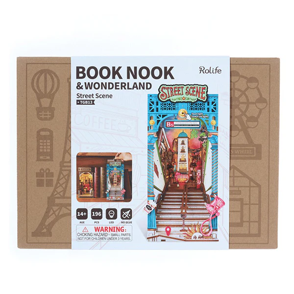 Rolife Street Scene - Diy Book Nook, 196pcs (TGB13) - Image 5