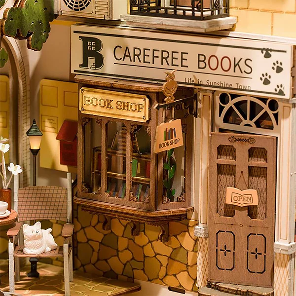 Rolife Sunshine Town - DIY Book Nook, 246 pcs (TGB02) - Image 4