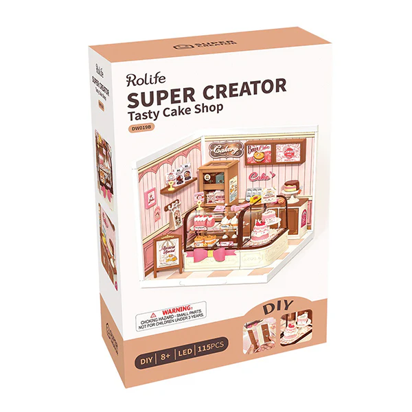 Rolife Tasty Cake Shop - Maison Miniature, 115pcs (DW019B) - Image 5