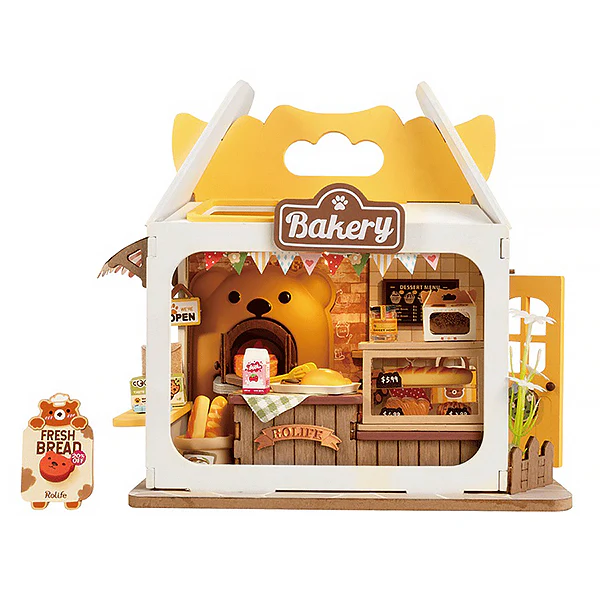 Rolife Teddy's Breadbox - Maison Miniature, 67pcs (DS033)