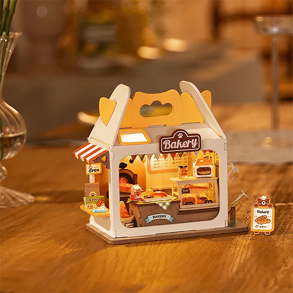 Rolife Teddy's Breadbox - Maison Miniature, 67pcs (DS033) - Image 3