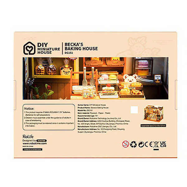 Rolife Becka's Baking House - Maison Miniature, 141pcs (DG161) - Image 4