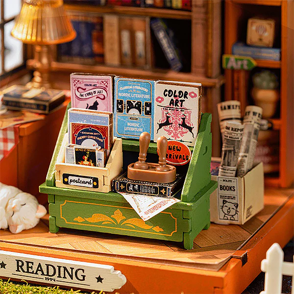 Rolife The Muse Bookshop - Maison Miniature, 114pcs (DS040) - Image 4