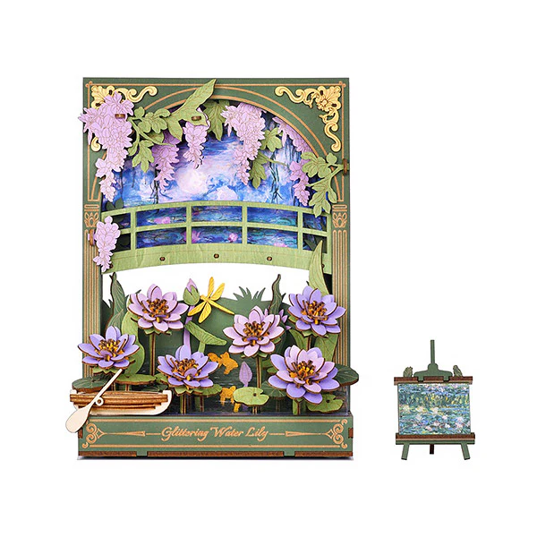 Rowood Glittering Water Lily - Puzzle 3D, 237pcs (TH001)