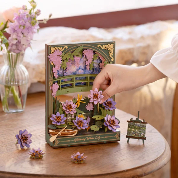 Rowood Glittering Water Lily - Puzzle 3D, 237pcs (TH001) - Image 7