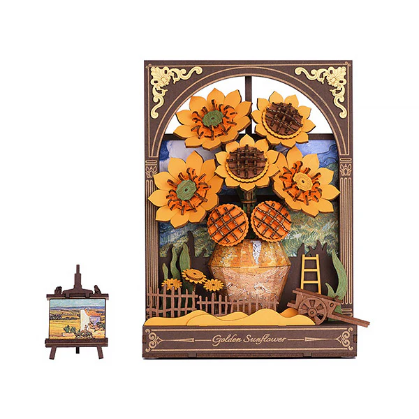 Rowood Golden Sunflower - Puzzle 3D, 266pcs (TH002)