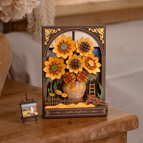 Rowood Golden Sunflower - Puzzle 3D, 266pcs (TH002) - Image 2