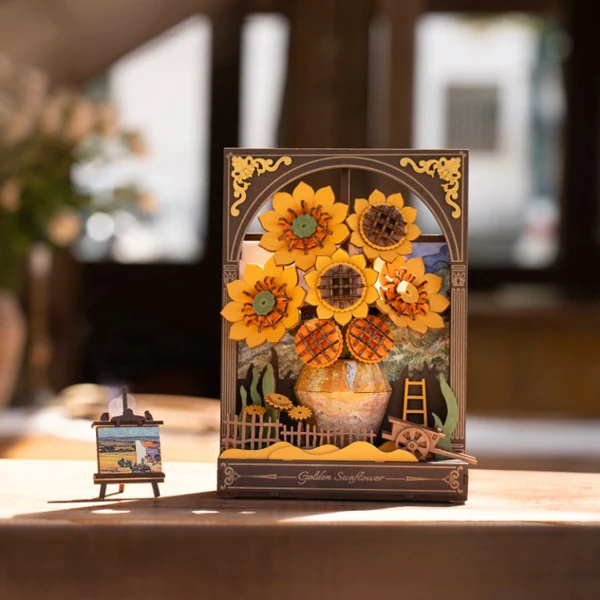Rowood Golden Sunflower - Puzzle 3D, 266pcs (TH002) - Image 3