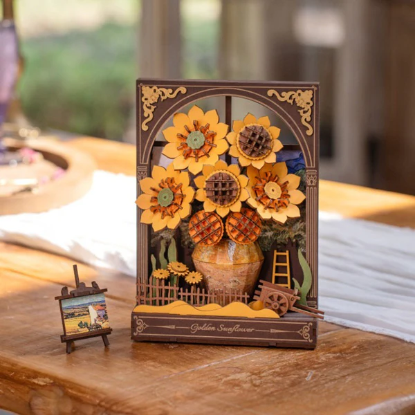 Rowood Golden Sunflower - Puzzle 3D, 266pcs (TH002) - Image 5