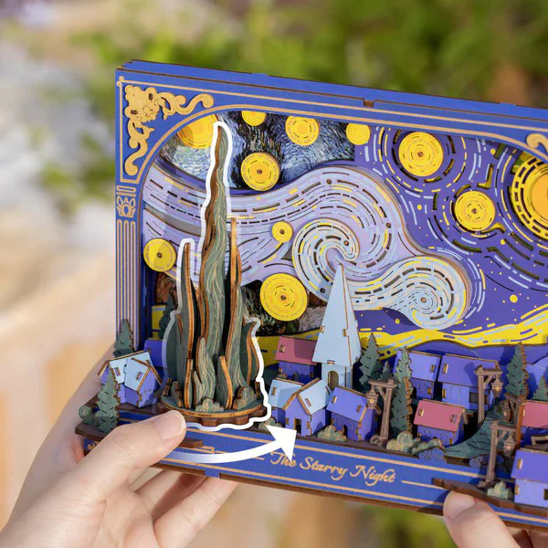 Rowood The Starry Night - Puzzle 3D, 238pcs (TH003) - Image 4