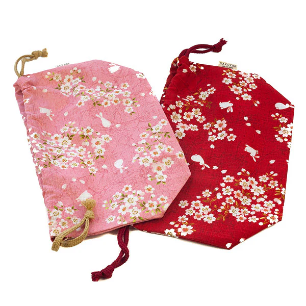 Sac à Bento Usagi & Sakura - Rose (M) - Image 3