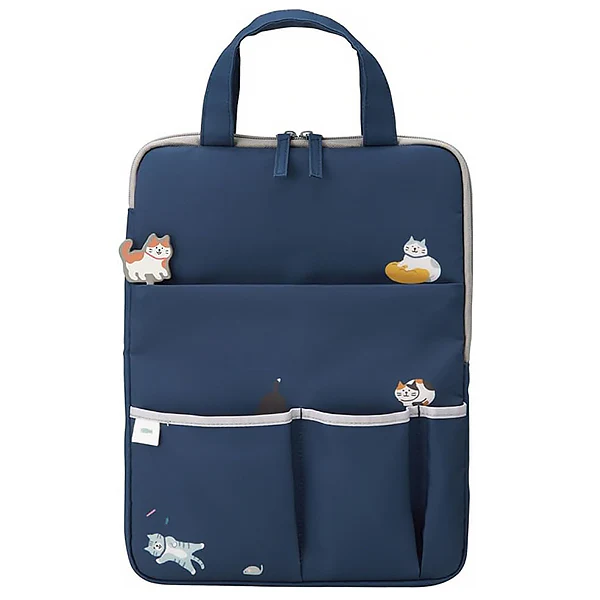 Sacoche Housse de Protection Ordinateur Daily Cats Scene - Blue, Lihit Lab