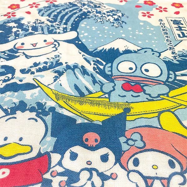 Serviette Tenugui Mascottes Sanrio & Waves - Image 3
