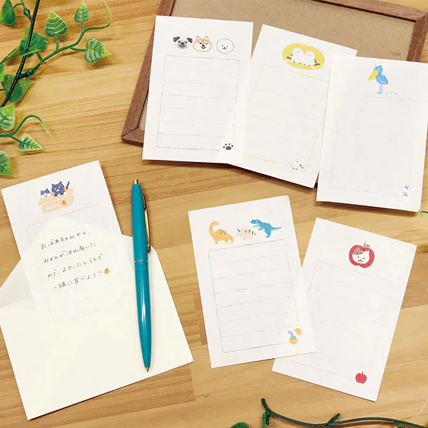 Set Mini Papier Lettre & Enveloppe - Chat Nouvel An - Image 2