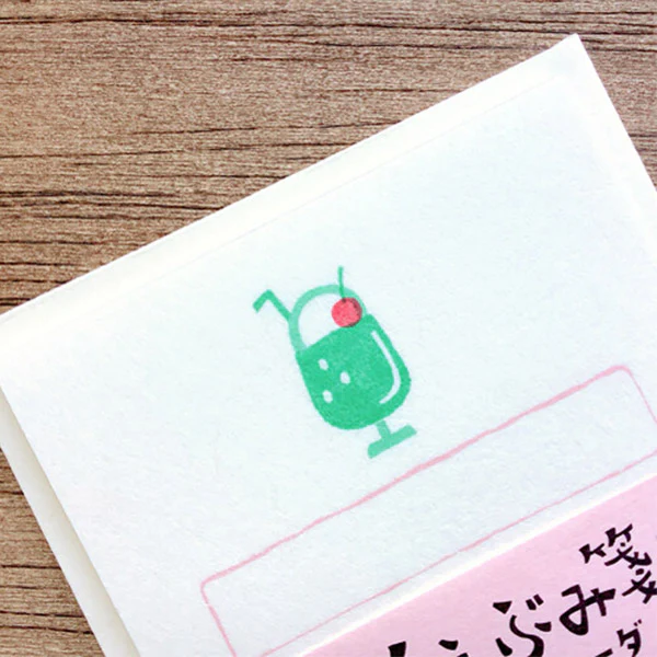 Set Mini Papier Lettre & Enveloppe - Cream Soda - Image 2