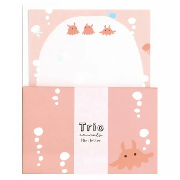 Set Mini Papier Lettre & Enveloppe Trio Animals - Mendako