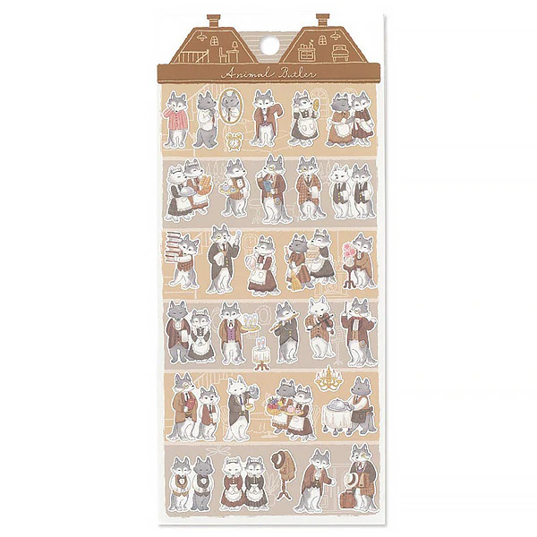 Stickers Animal Butler - Wolf
