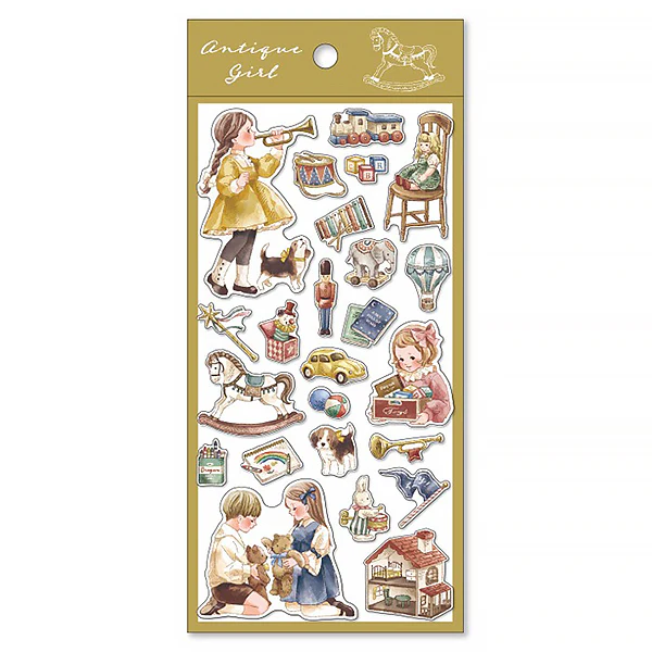 Stickers Antique Girl - Playing Time - Image 2