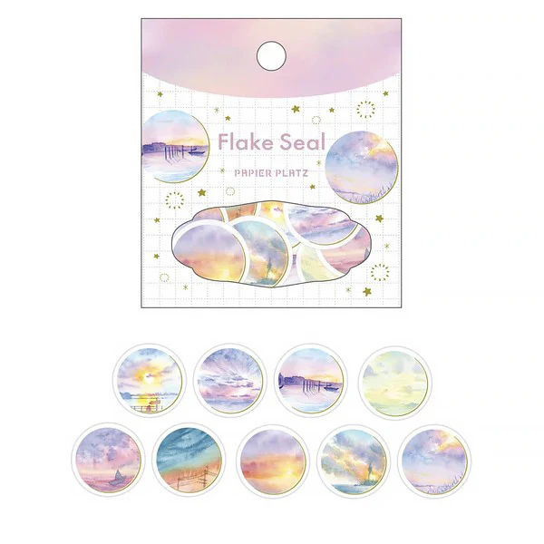 Stickers Box Flake Seal Awa - Pink