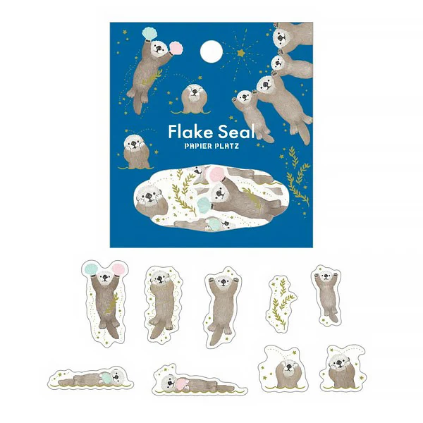 Stickers Box Flake Seal - Loutre - Image 2
