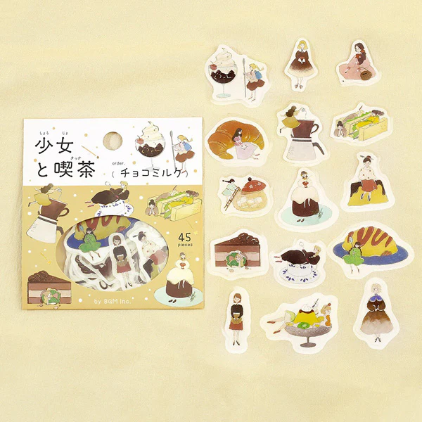 Stickers Box Girl & Coffee Shop - Chocolate Milk - Image 3
