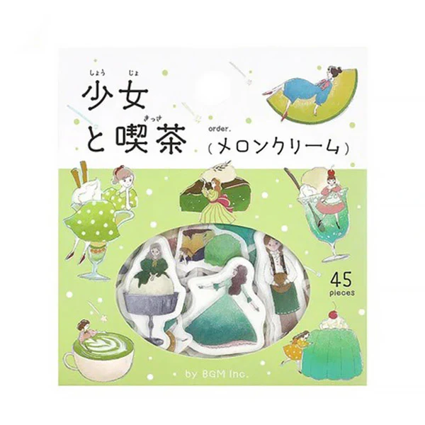 Stickers Box Girl & Coffee Shop - Melon - Image 3