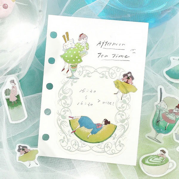 Stickers Box Girl & Coffee Shop - Melon - Image 4