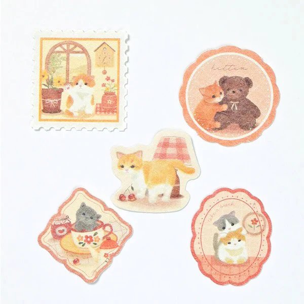 Stickers Box Matari Animals - Cat Kitten - Image 2