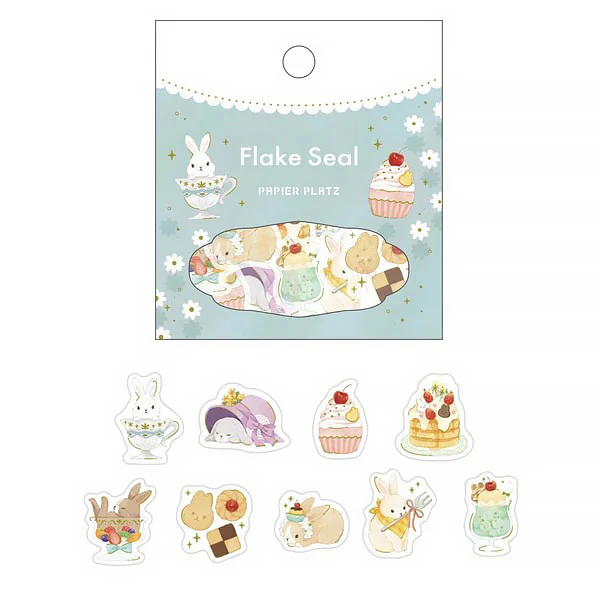 Stickers Box Moriyama Motoko - Rabbit Cup Cake - Image 2