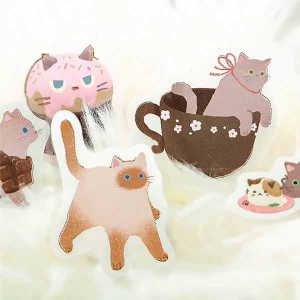 Stickers Box Neko Coffee - Chocolate