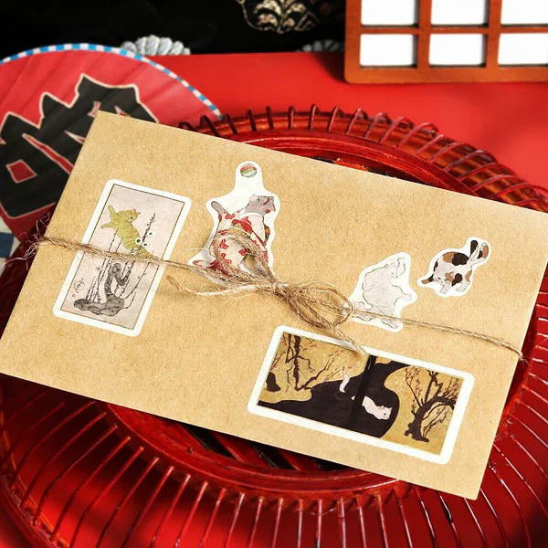 Stickers Box Nya Panese - Art Neko, Red - Image 4