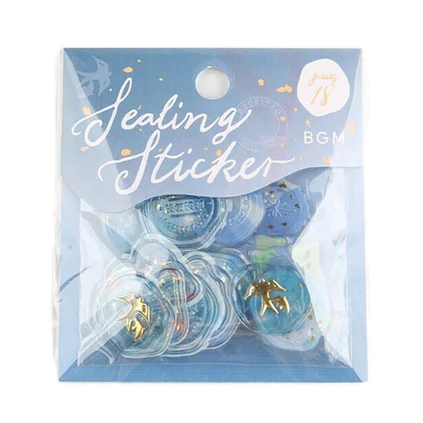 Stickers Box Phantom Flower - Navy Blue