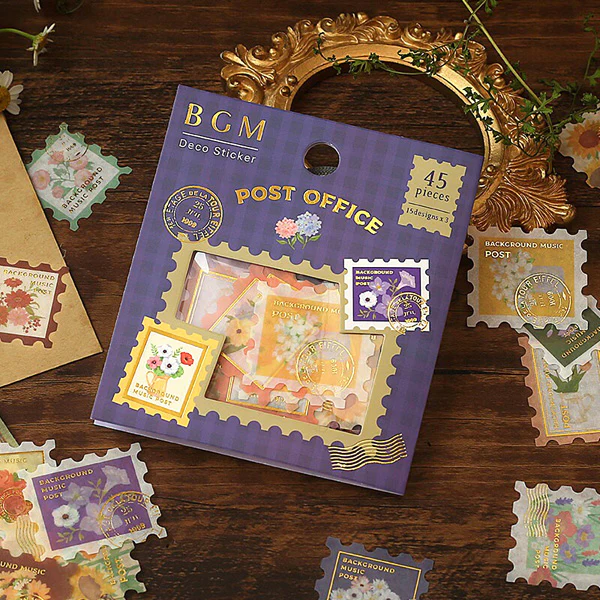 Stickers Box Post Office - Flower
