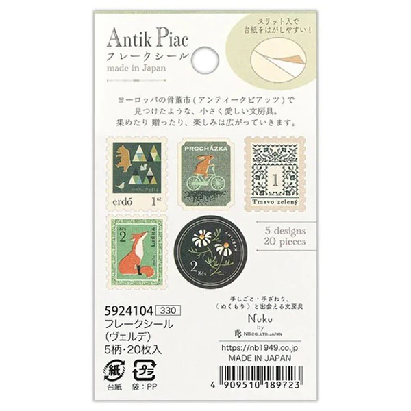 Stickers Box Timbre Antique - Verde - Image 2