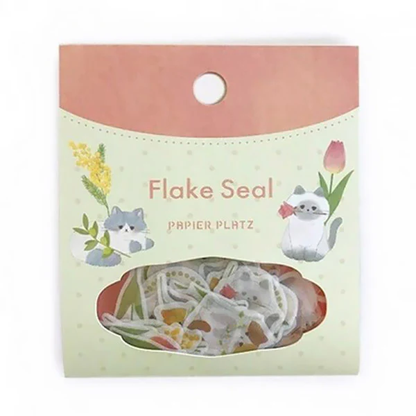 Stickers Box Yoko Cat - Flowers
