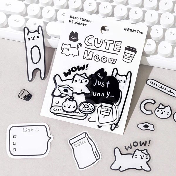 Stickers Box Yuruku - Cute Meow