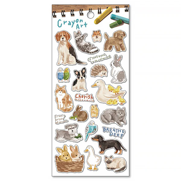 Stickers Crayon Art - Animal