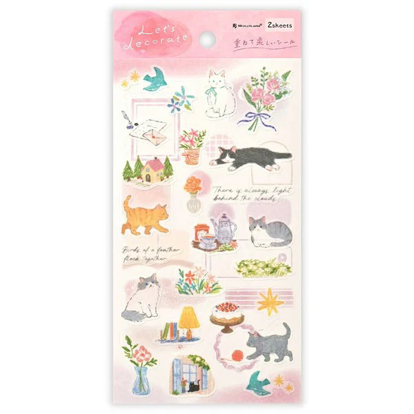 Stickers Deco Time - Cat Neko
