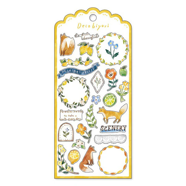 Stickers Decobiyori - Kitsuné Renard