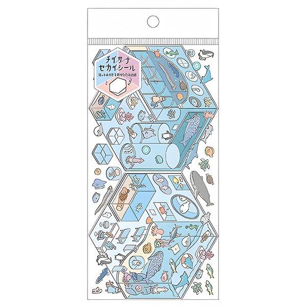 Stickers Diorama 2.5D - Chiisana Sekai Seal, Aquarium